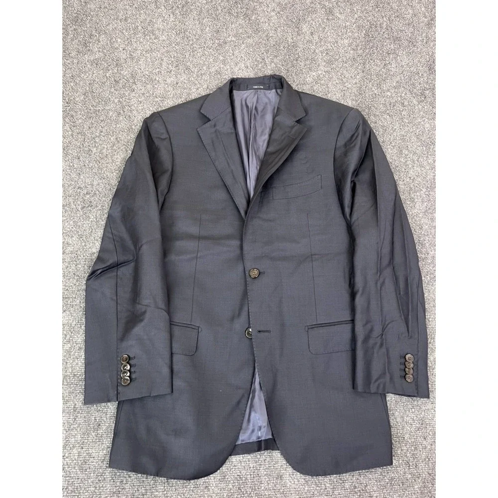 Suitsupply Perennial Vitali Barberis Napoli Navy Blue Blazer 100 % Wool Size‎ 50